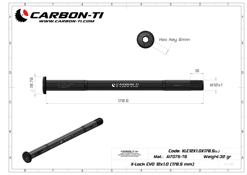 X-Lock EVO 12x1.0 178.5 mm
